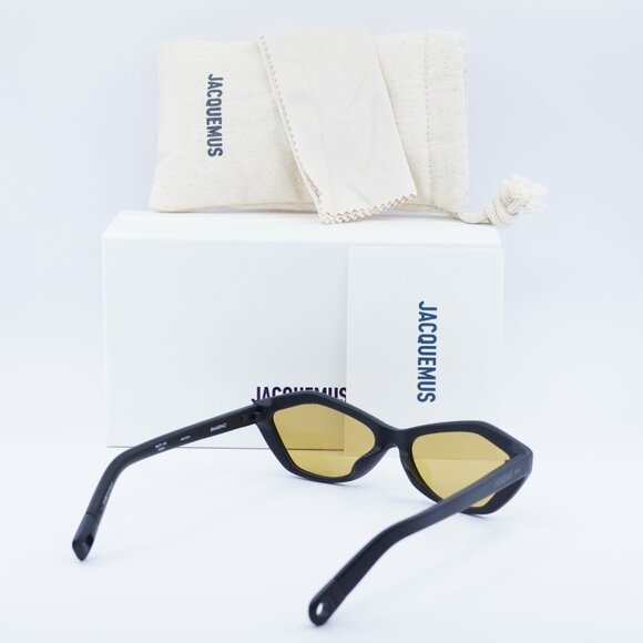 Jacquemus BAMBINO JAC/42 C6 Cat Eye Sunglasses - Shiny Black\Brown - Picture 4 of 10